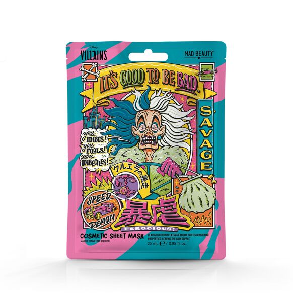 Maschera Viso in Tessuto Mad Beauty Disney Wicked Villains Crudelia
