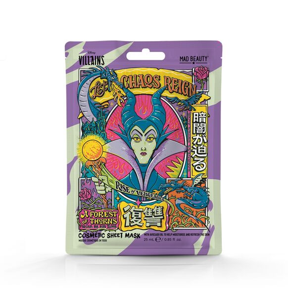 Maschera Viso in Tessuto Mad Beauty Disney Wicked Villains Maleficent