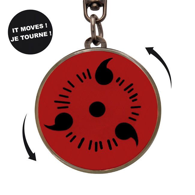Naruto portachiavi Sharingan Rotante