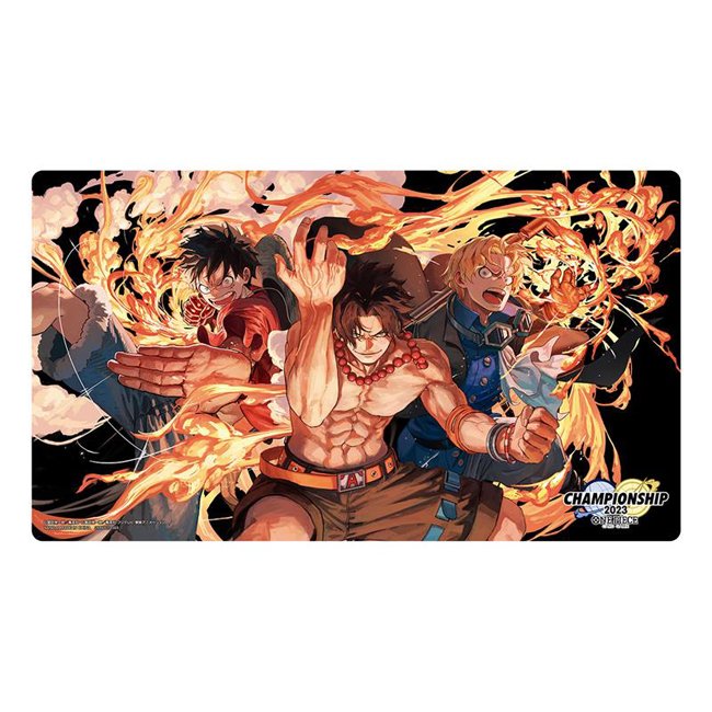 One Piece Card Game Playmat Storage Box and Card Special Good Set - Ace-Sabo-Luffy