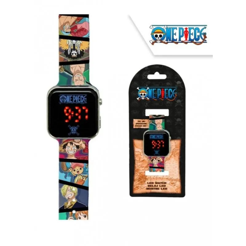 Orologio Digitale LED Personaggi Ciurma One Piece