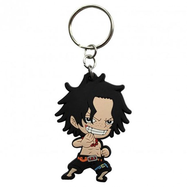 Portachiave Portgas Ace One Piece in gomma