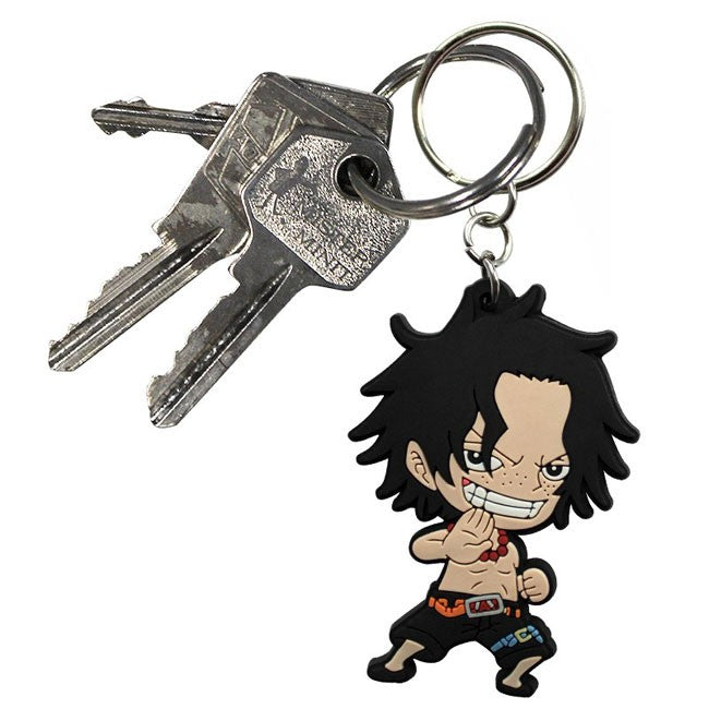 Portachiave Portgas Ace One Piece in gomma