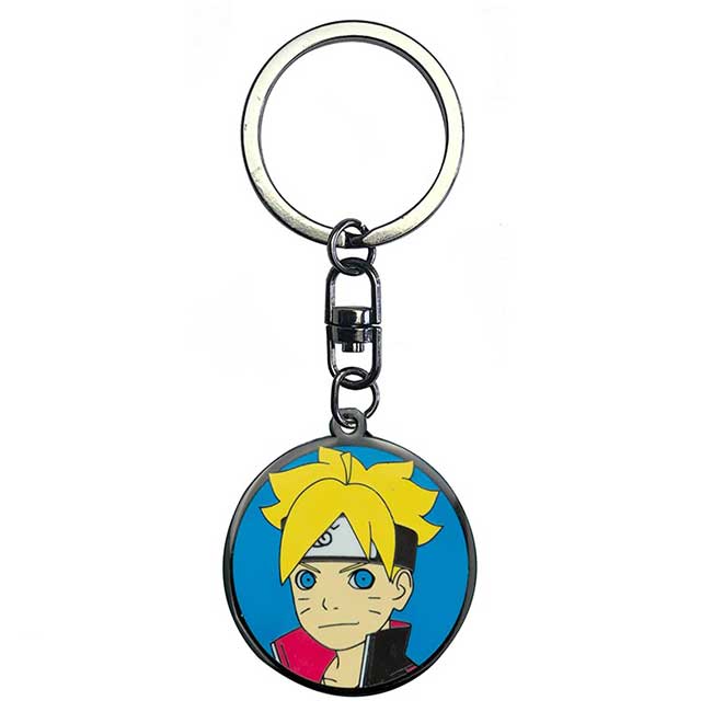 Portachiavi Boruto tondo in metallo