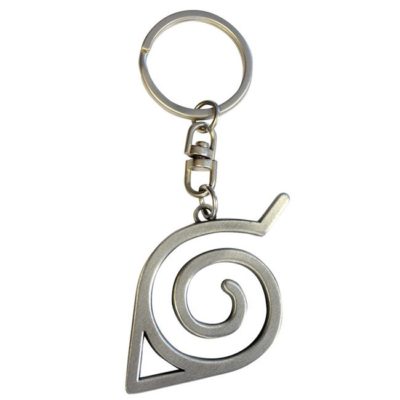 Portachiavi Naruto Shippuden Simbolo del Villaggio della Foglia 3D