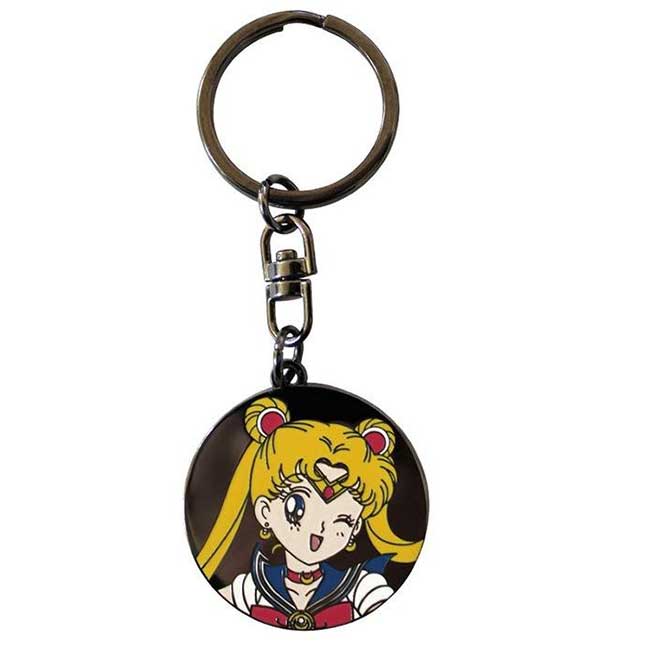 Portachiavi Sailor Moon Tondo in metallo