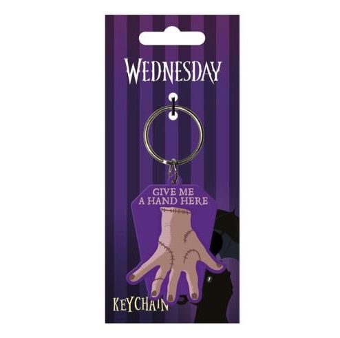 Portachiavi in Gomma Wednesday Mercoledì Addams Give Me A Hand