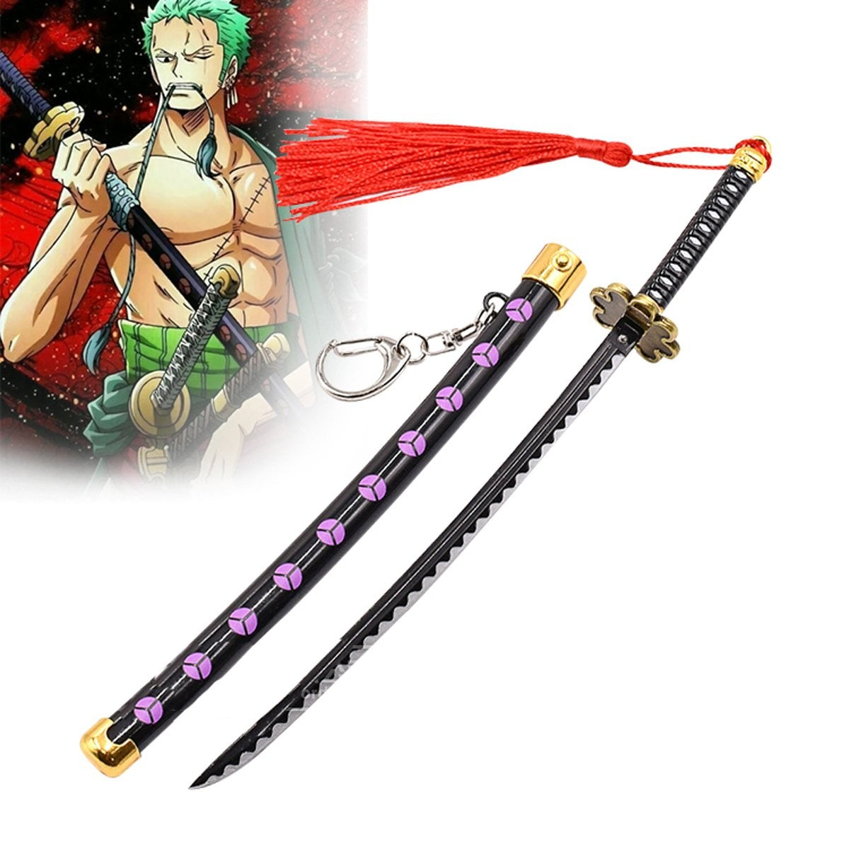 Portachiavi Replica Katana Roronoa Zoro One Piece