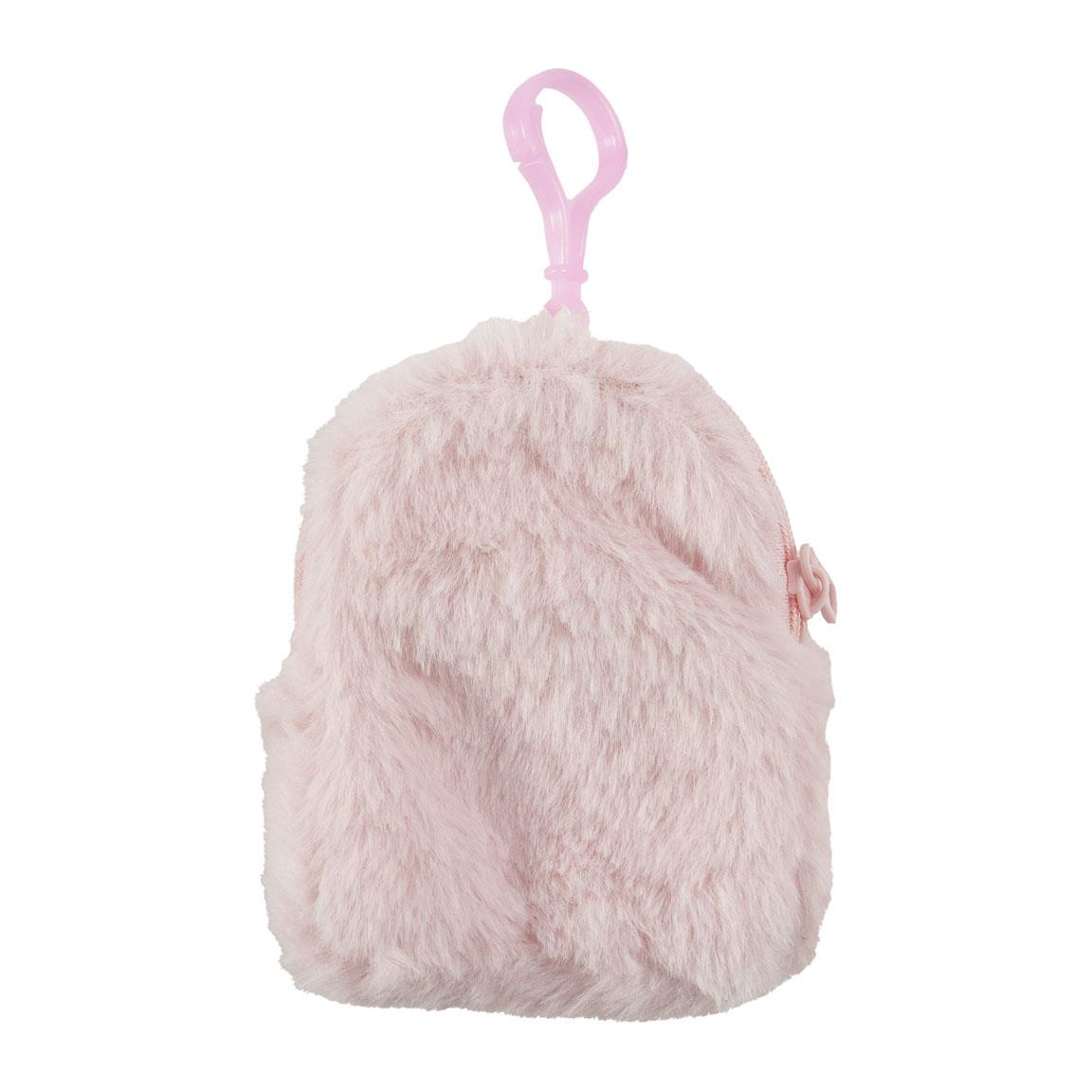Portamonete peluche Hello Kitty Sanrio con moschettone. Foto posteriore