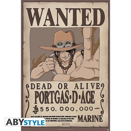 Poster One Piece Wanted Ace 91x61cm