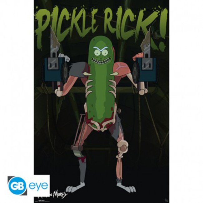 Poster Rick e Morty Pickle Rick 91x61cm