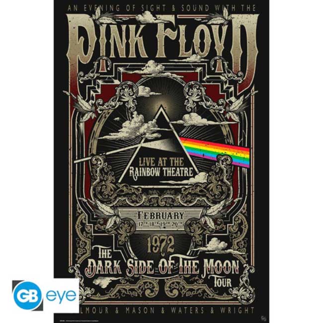 Poster Pink Floyd Rainbow Theatre 91x61cm