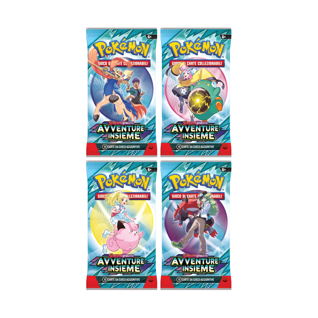 Pokémon Scarlatto e Violetto – Avventure Insieme Busta da 10 Carte ITA