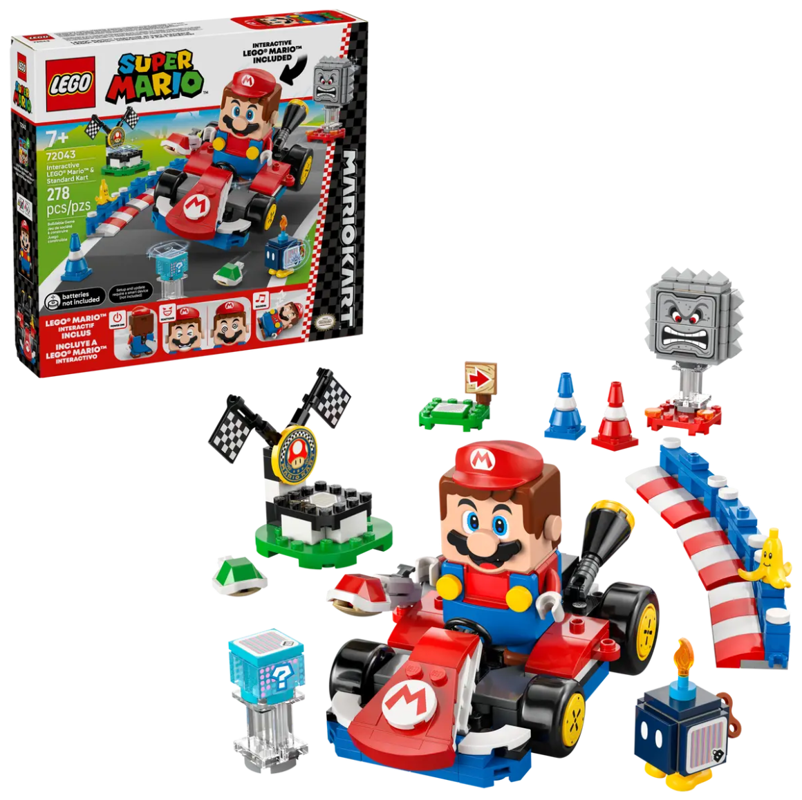 LEGO SUPER MARIO MARIO KART: MARIO INTERATTIVO E KART STANDARD