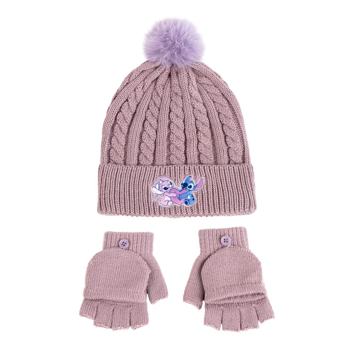 Set Cappello e Guanti Stitch e Angel Disney Bambini