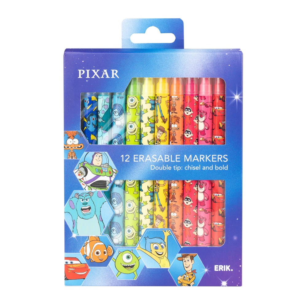 Set 12 Pennarelli Cancellabili Disney Pixar