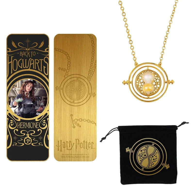 Set Collana Giratempo e Segnalibro Hermione Harry Potter
