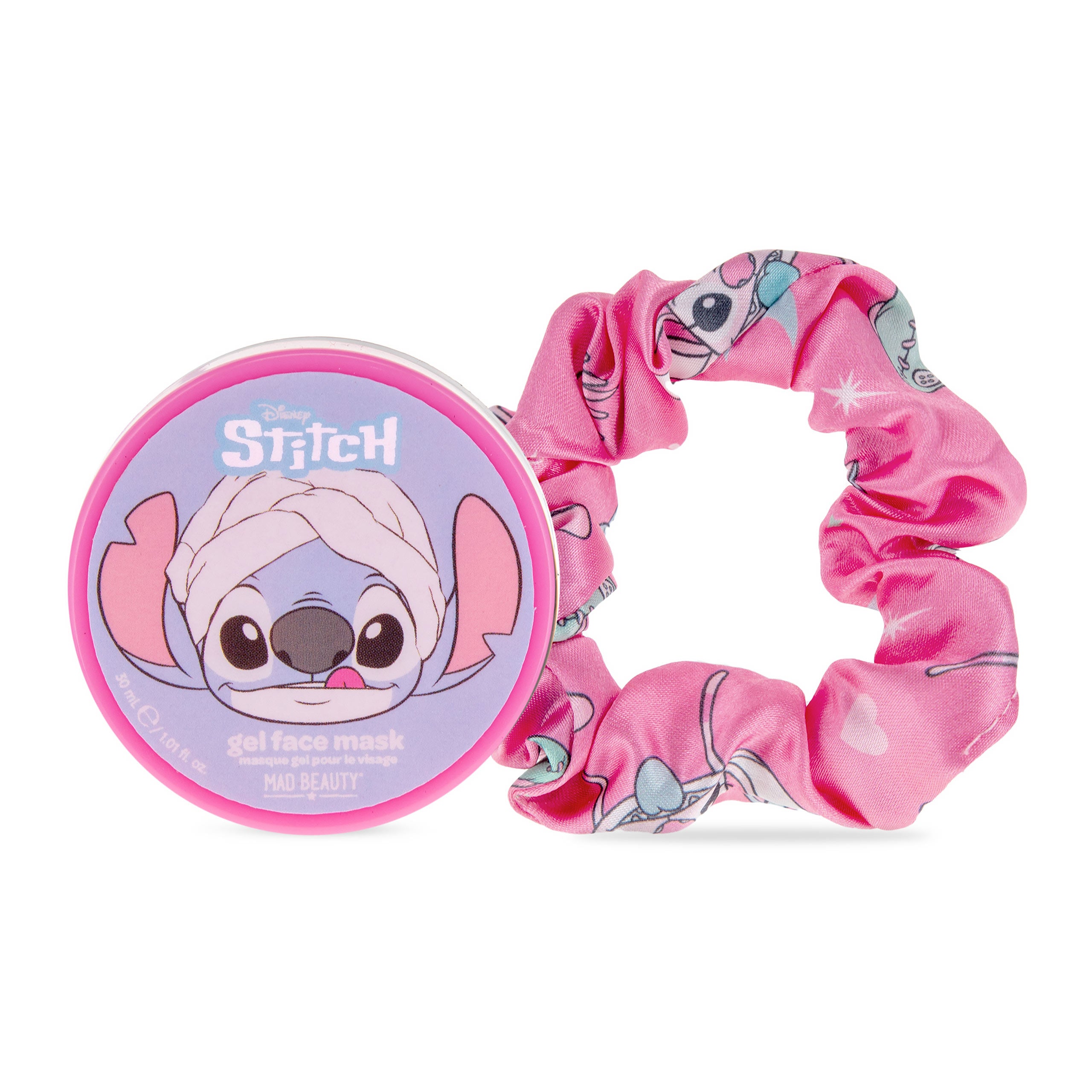 Set Elastico Scrunchie e Maschera in Gel Stitch Disney Mad Beauty