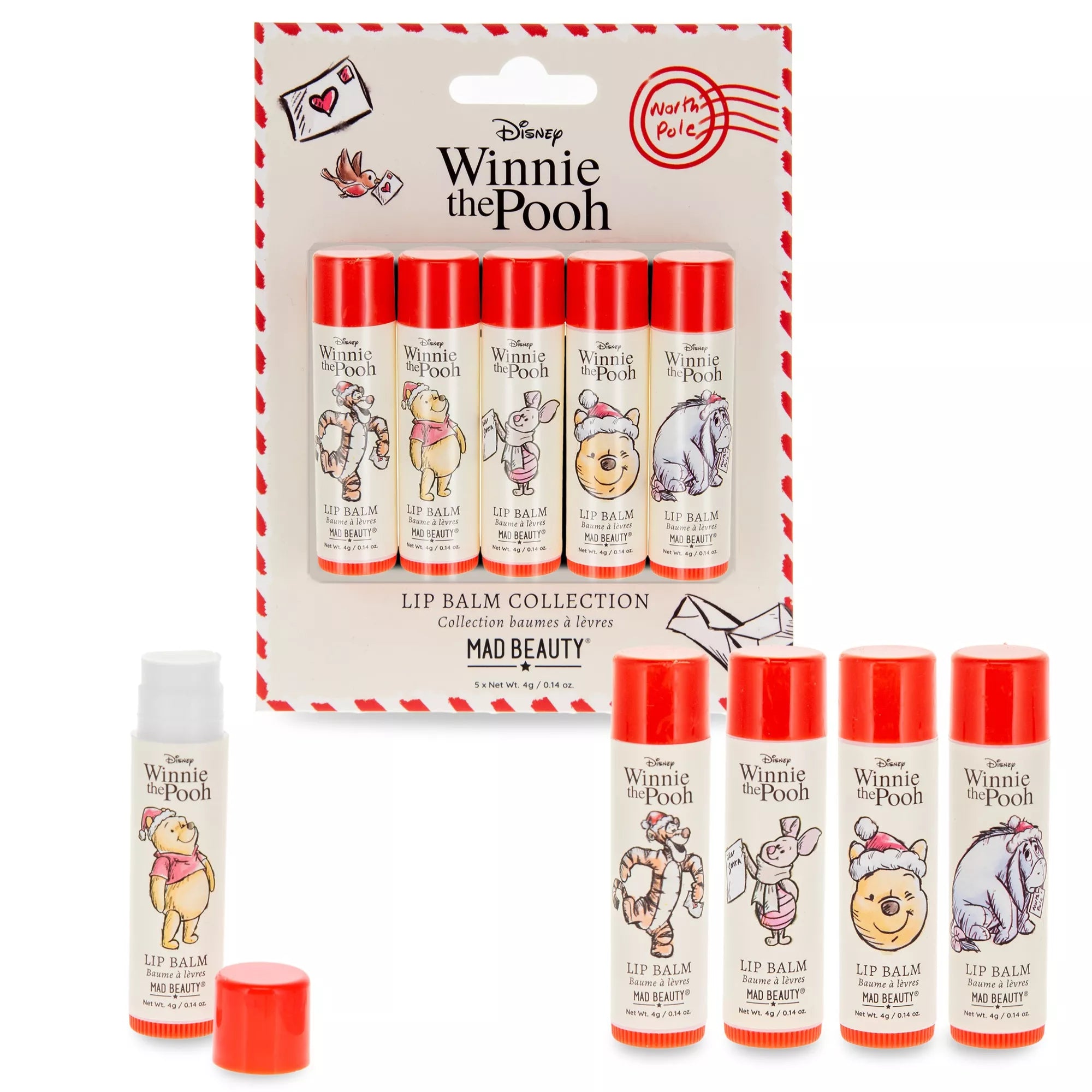 Set balsami per labbra Winnie The Pooh Disney Mad Beauty