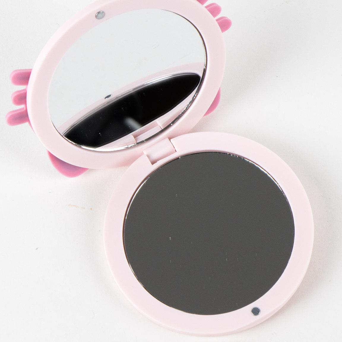 Specchio da borsa a tema Hello Kitty Sanrio foto dello specchio aperto