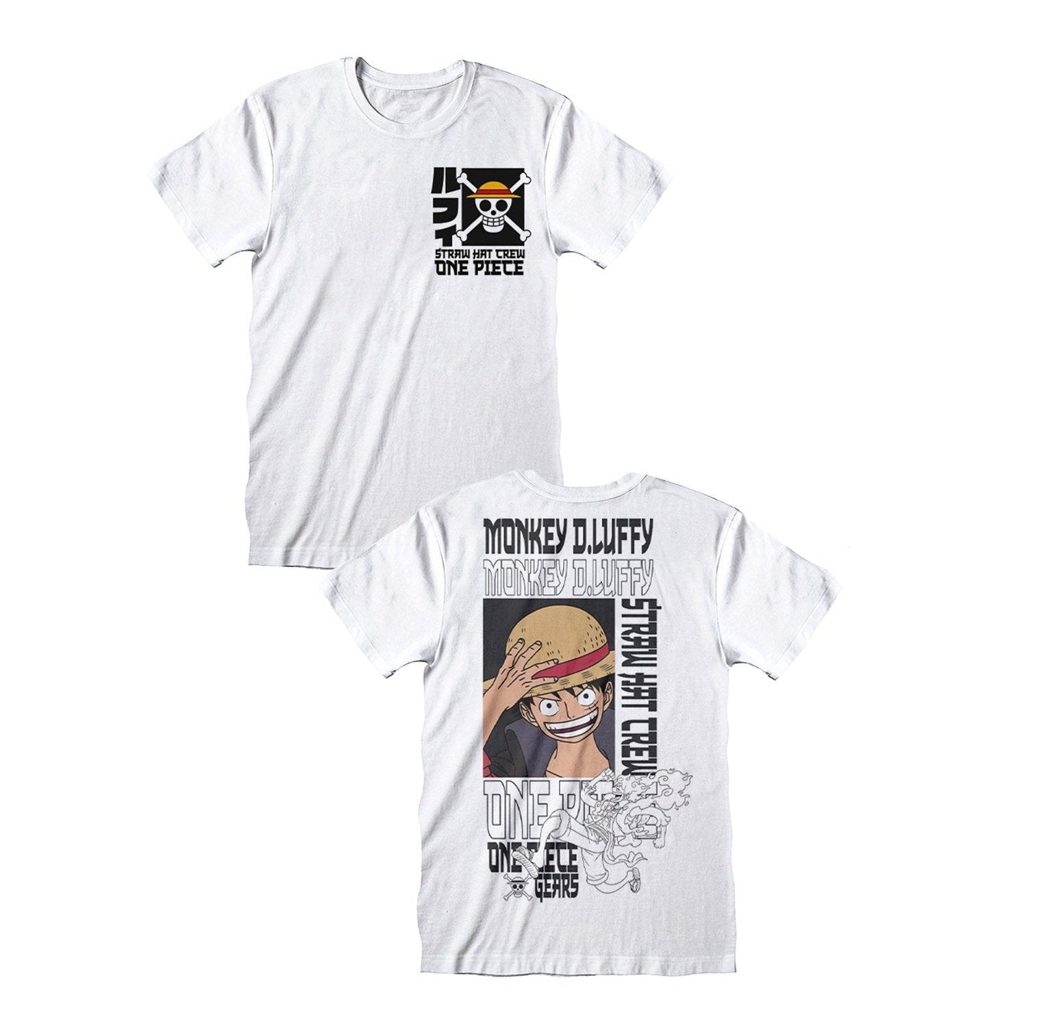 T-Shirt One Piece Monkey D Luffy Bianca