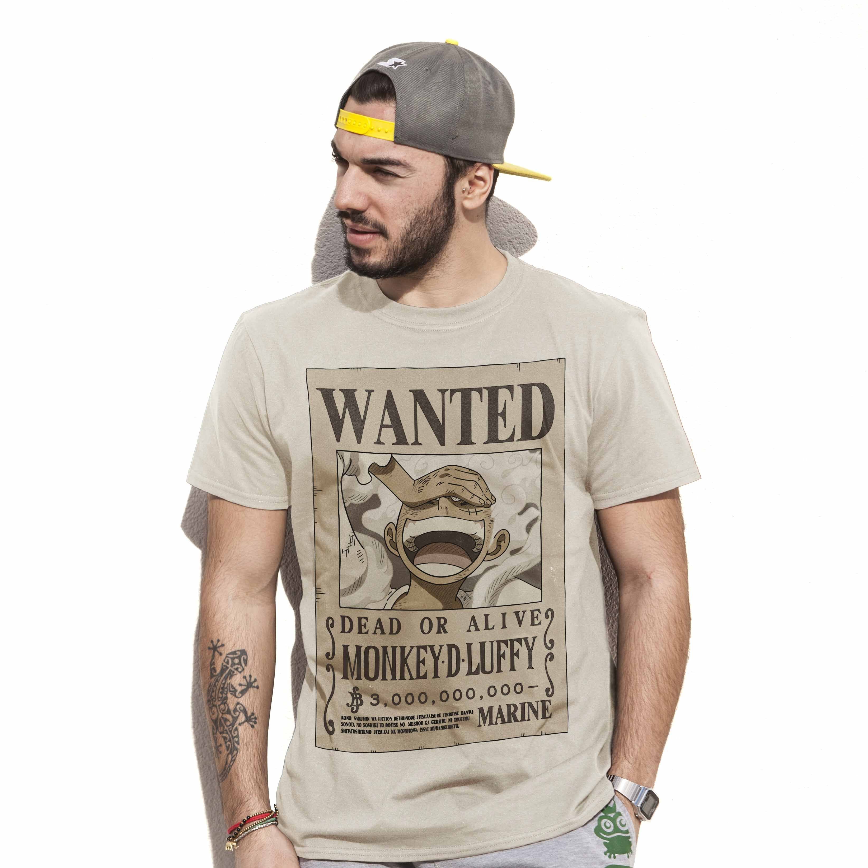 T-Shirt Wanted Luffy Gear 5 One Piece