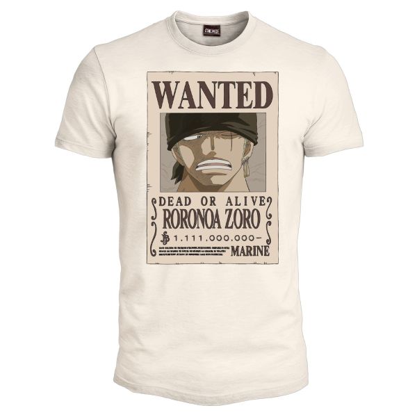 T-Shirt Wanted Rorona Zoro One Piece