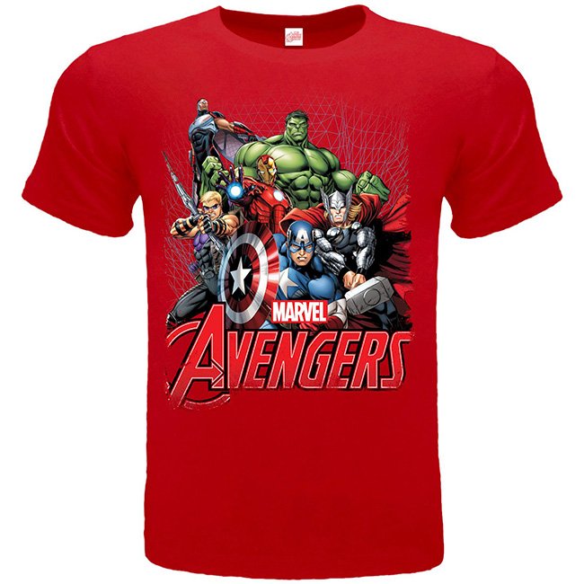 T-shirt Bambini Marvel Avengers Rossa