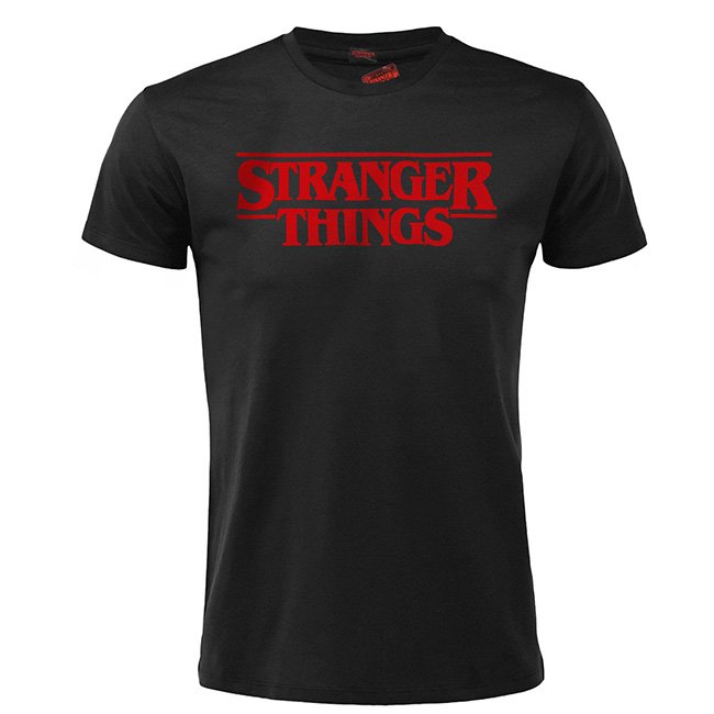 T-shirt Nera Stranger Things Logo