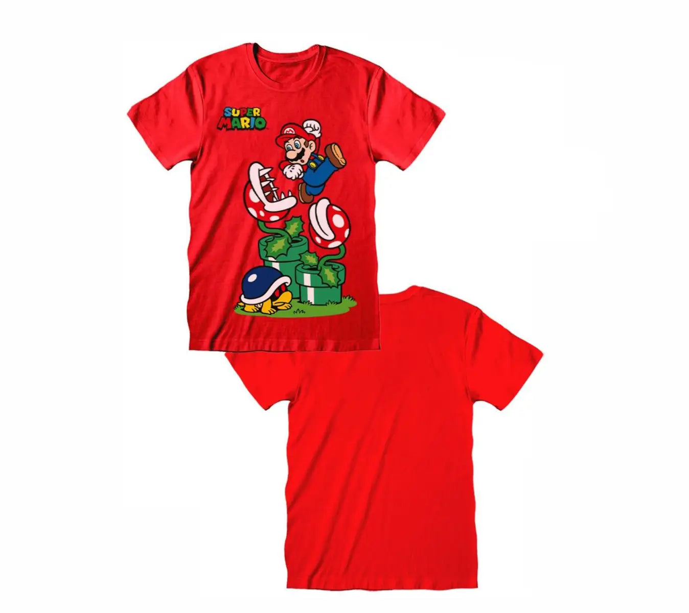 T-Shirt Super Mario Pianta Piranha Bambini
