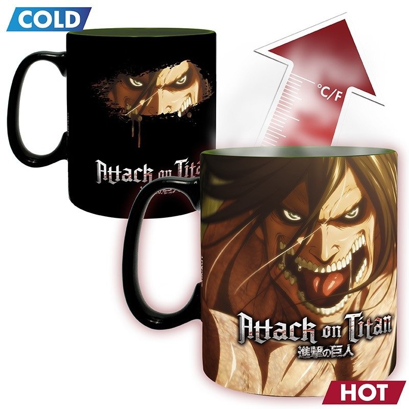 Tazza Termosensibile Attack on Titan Titan Eren
