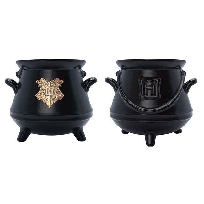 Tazza calderone con stemma di hogwarts dorato Harry Potter