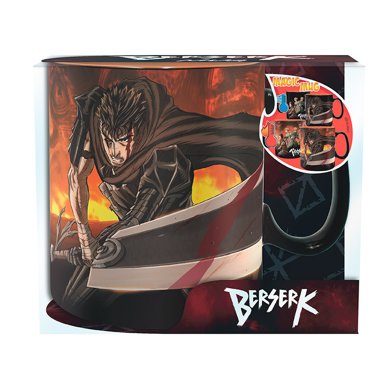 Tazza termosensibile Berserk in confezione esterna di plastica