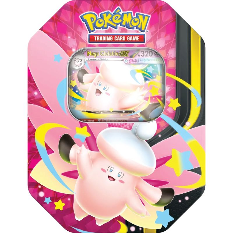 Tin Pokemon Mega Clefable Ex e Mega Gengar Ex ITA