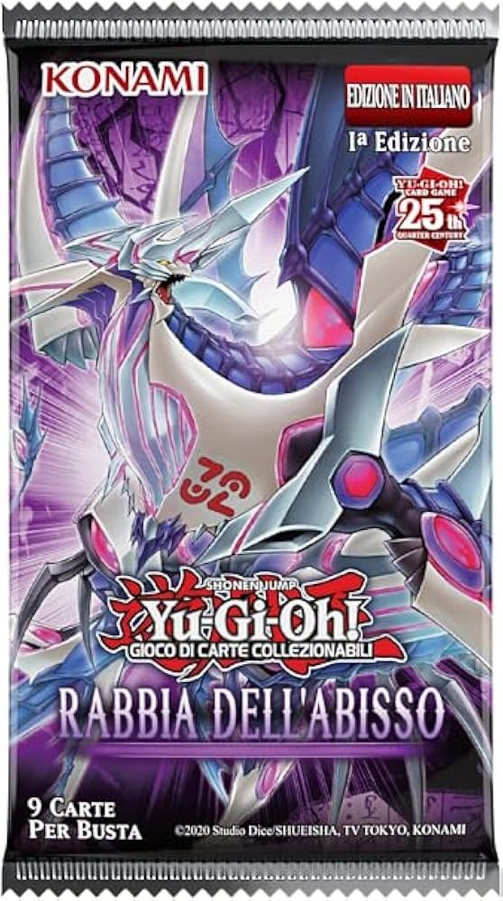 Yu-Gi-Oh Busta da 9 carte Rabbia dell'Abisso