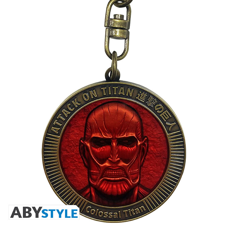 Portachiavi Medaglione Gigante Colossale Attack on Titan