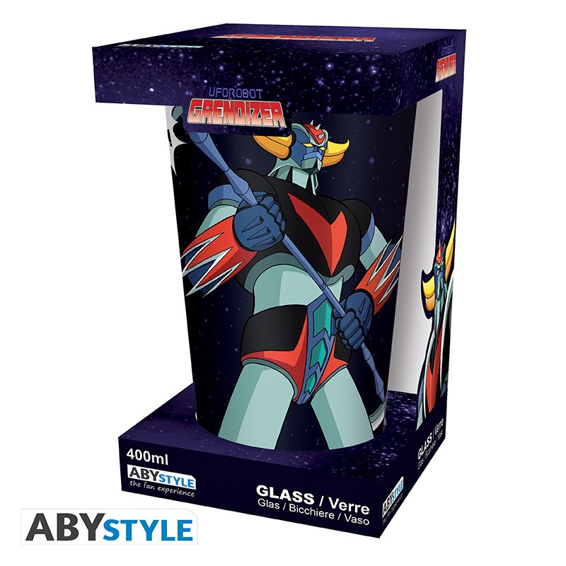 Bicchiere Grande Goldrake e Actarus 400 ml