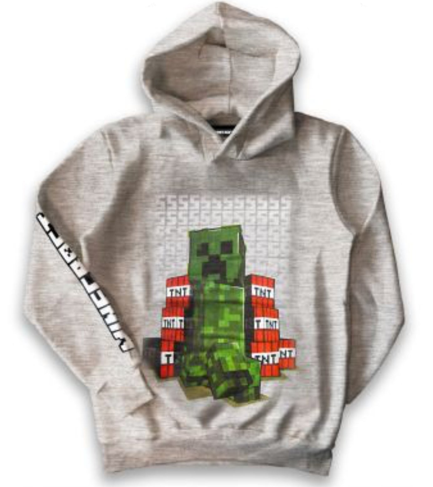 Felpa Minecraft grigia bambino