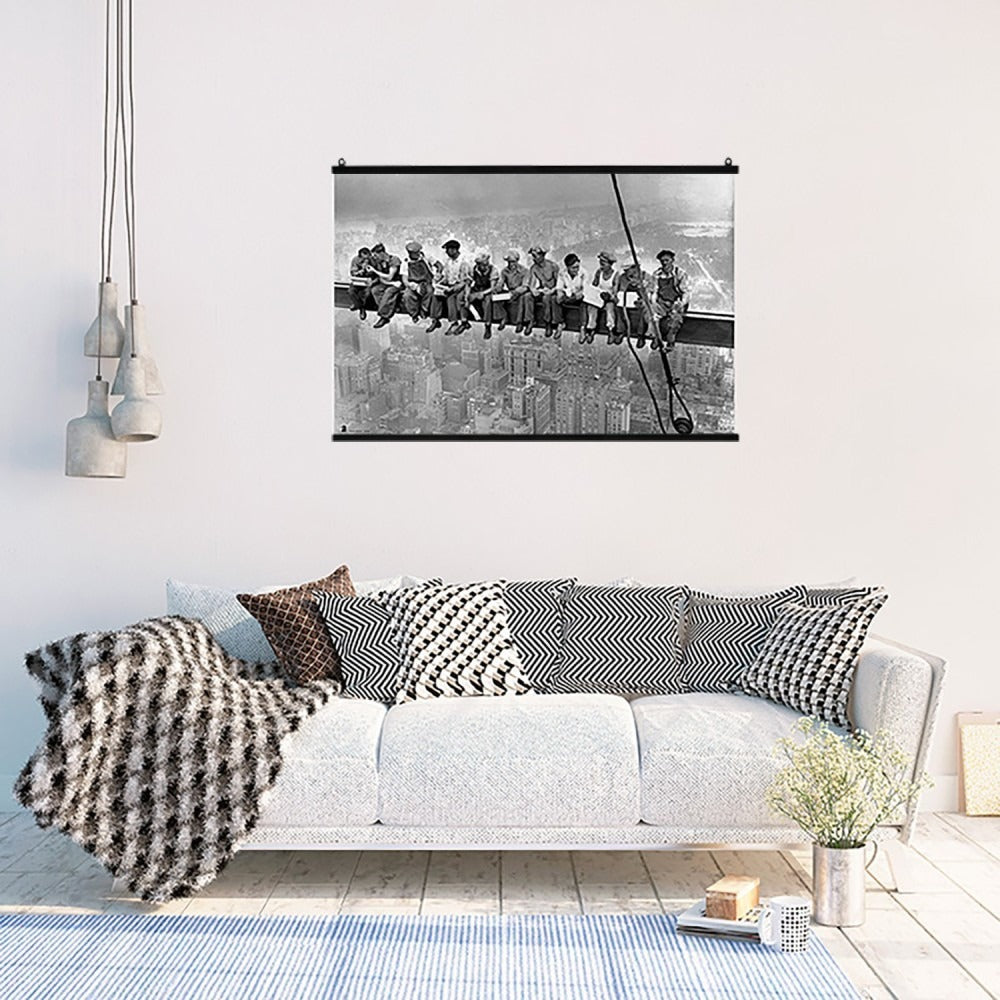 Ganci per Poster 93 cm Orizzontale Nero