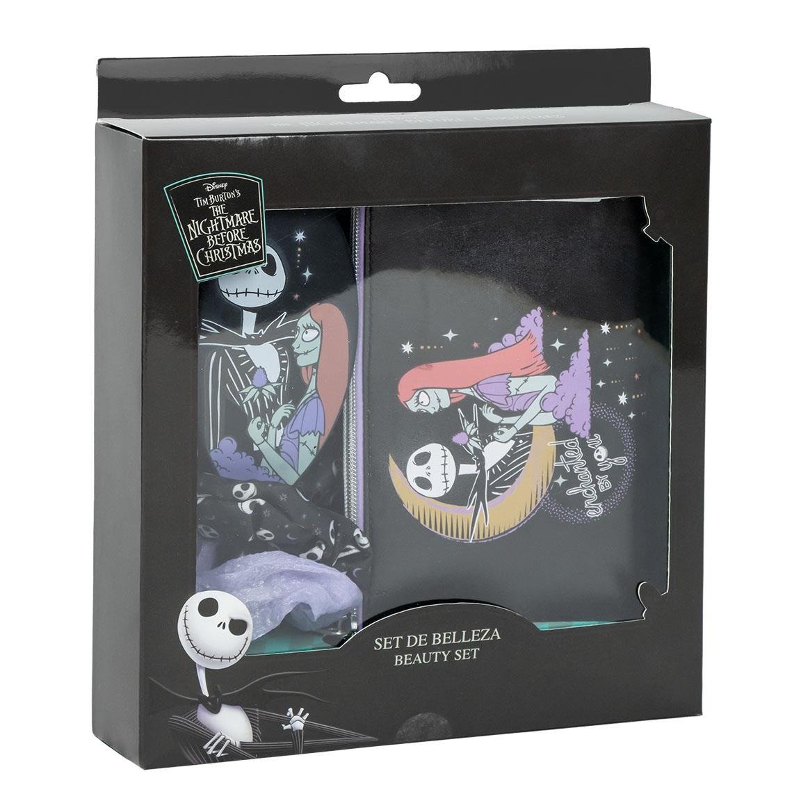 Gift box con beauty case spazzola ed elastici per capelli The nightmare before christmas