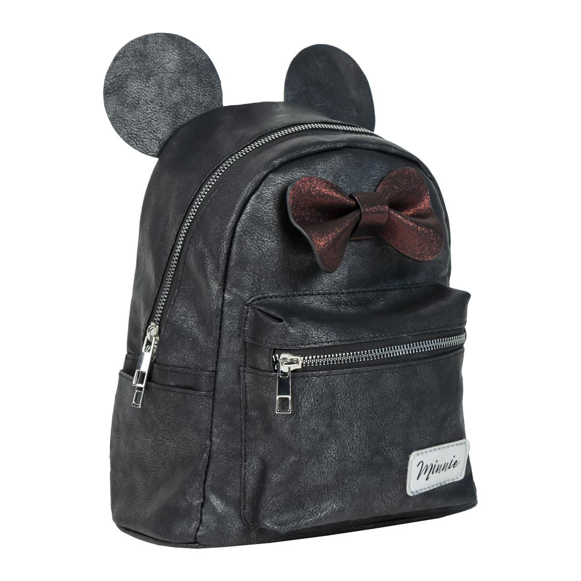 Zaino Casual Minnie Disney in Similpelle Nero