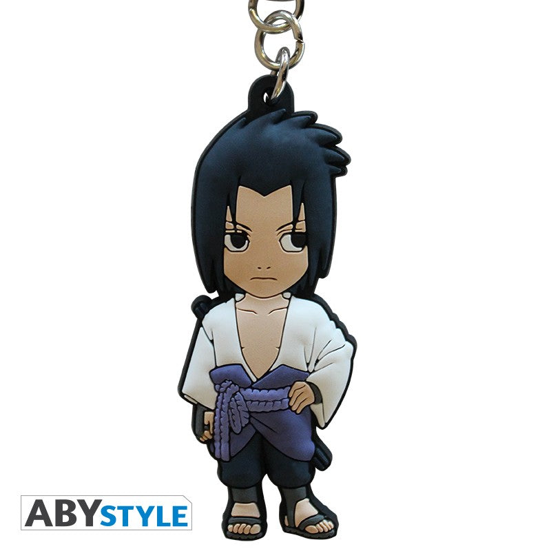 Portachiavi Sasuke in gomma Naruto Shippuden