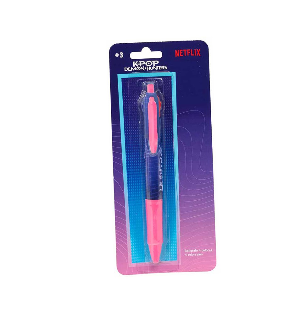 Penna Multicolore 4 Colori K-Pop Demon Hunters