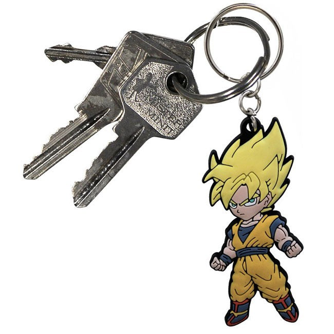 Portachiavi Goku Super Saiyan in Gomma – Dragon Ball (Gadget Anime Ufficiale)
