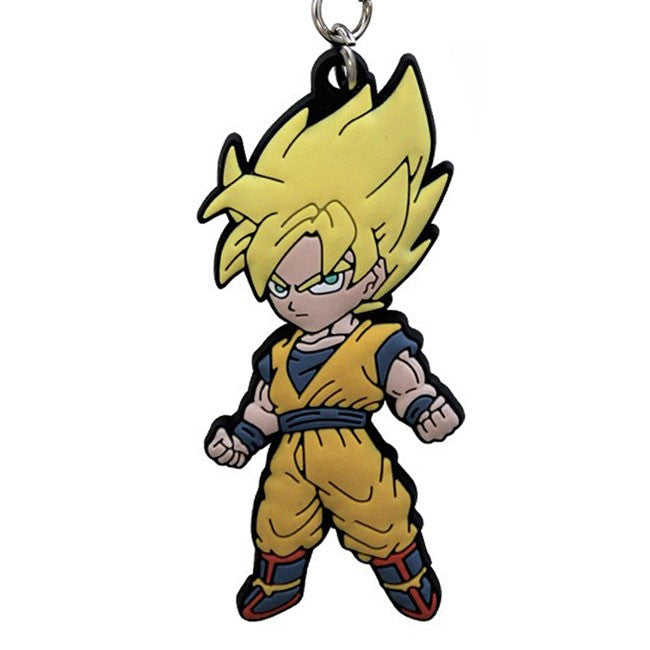 Portachiavi Dragon Ball Goku Super Sayan in gomma