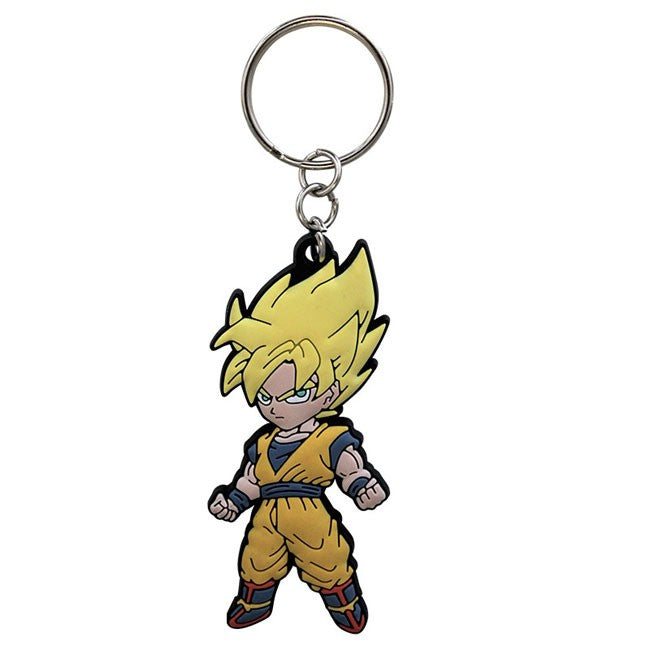 Portachiavi Goku Super Saiyan in Gomma – Dragon Ball (Gadget Anime Ufficiale)