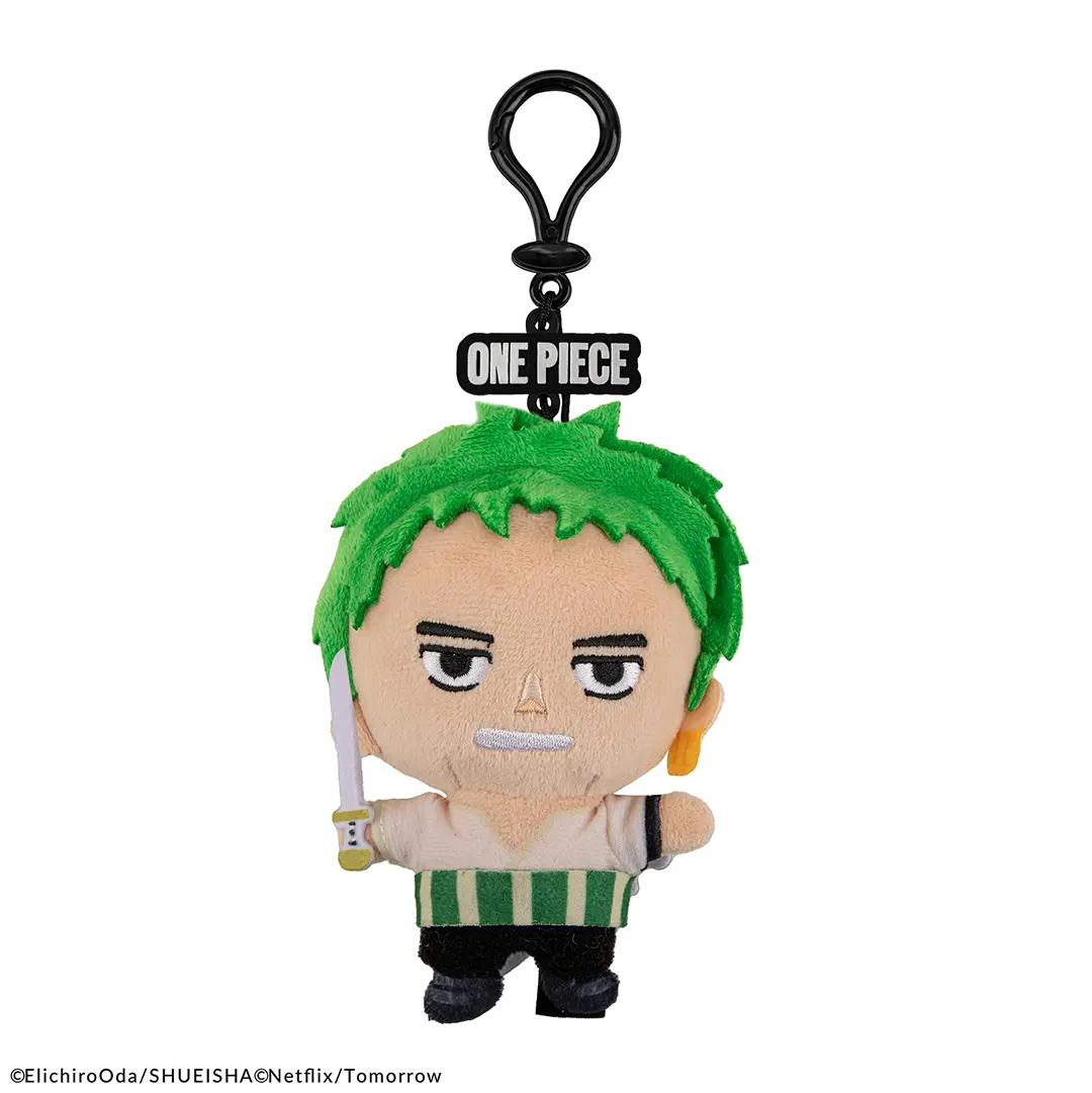 Portachiavi Peluche Roronoa Zoro One Piece Netflix 13 cm