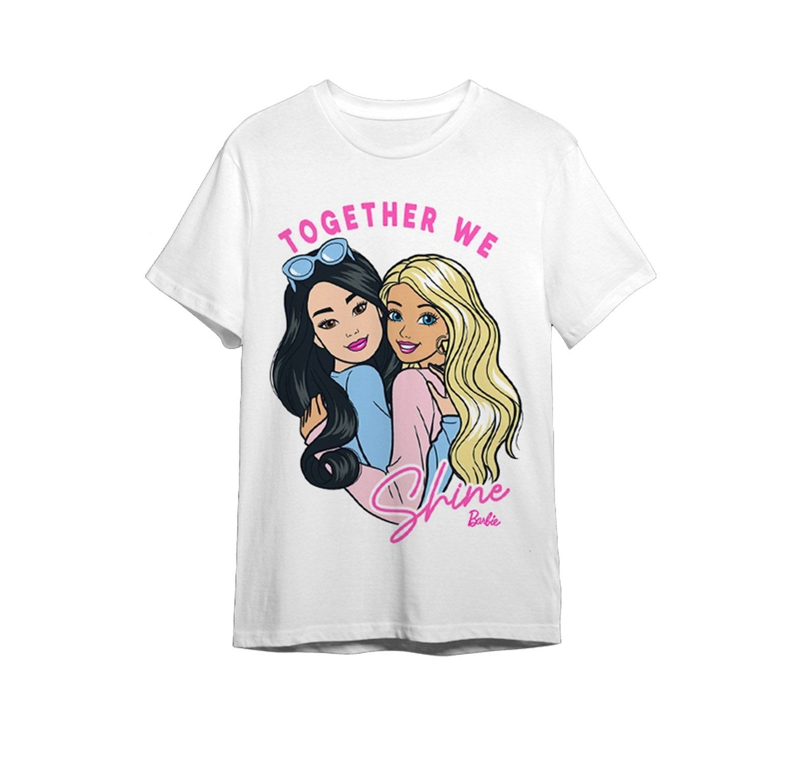 T-Shirt Barbie Together We Shine Bambini
