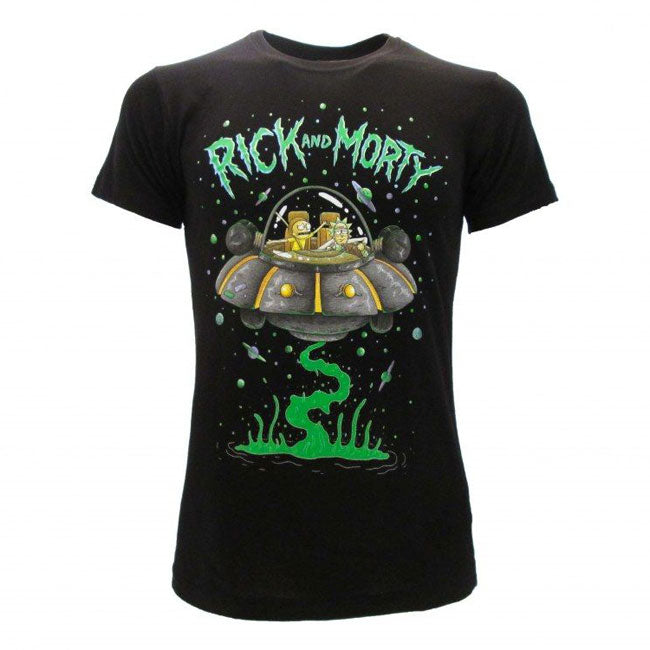 T-shirt Rick and Morty navicella