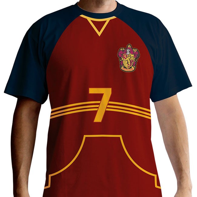 t-shirt harry potter quidditch capitano grifondoro
